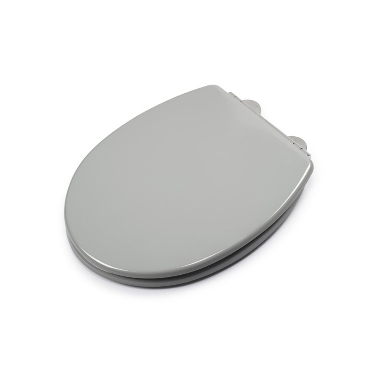 Croydex Wl601031H Lugano Flexi Fix Toilet Seat With Soft Close And Quick Release, Matt Grey